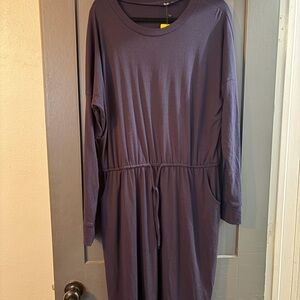 Elegant Navy Blue Women's Dress